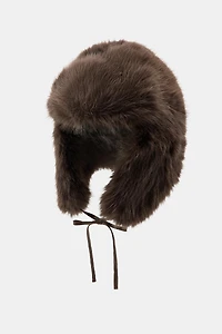 AVIATOR HAT WITH FAUX FUR