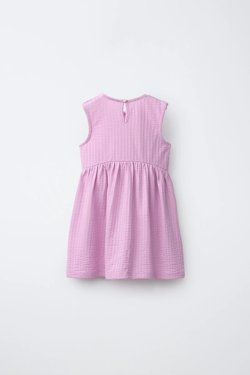 COMBINATION TEXTURED DRESS