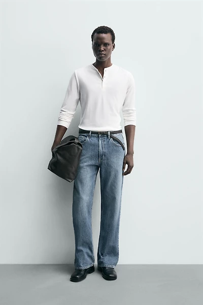 STRUCTURED STRAIGHT FIT BOOTCUT JEANS