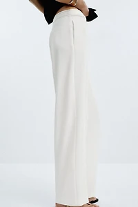 CONTRAST STITCHING LOOP PANTS