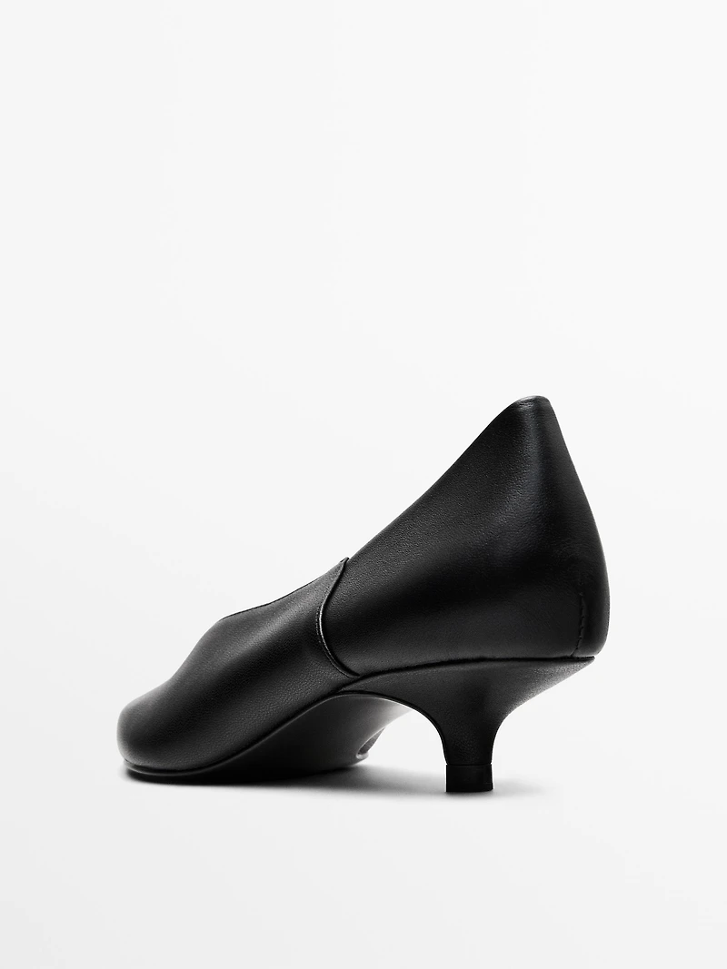 Escarpins en cuir souple nappa