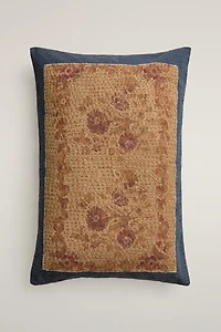 EMBROIDERED THROW PILLOW COVER