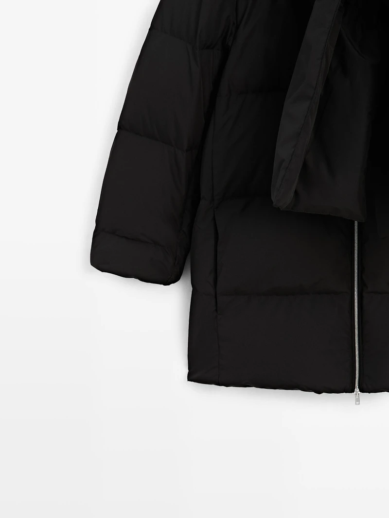 Water-repellent puffer jacket