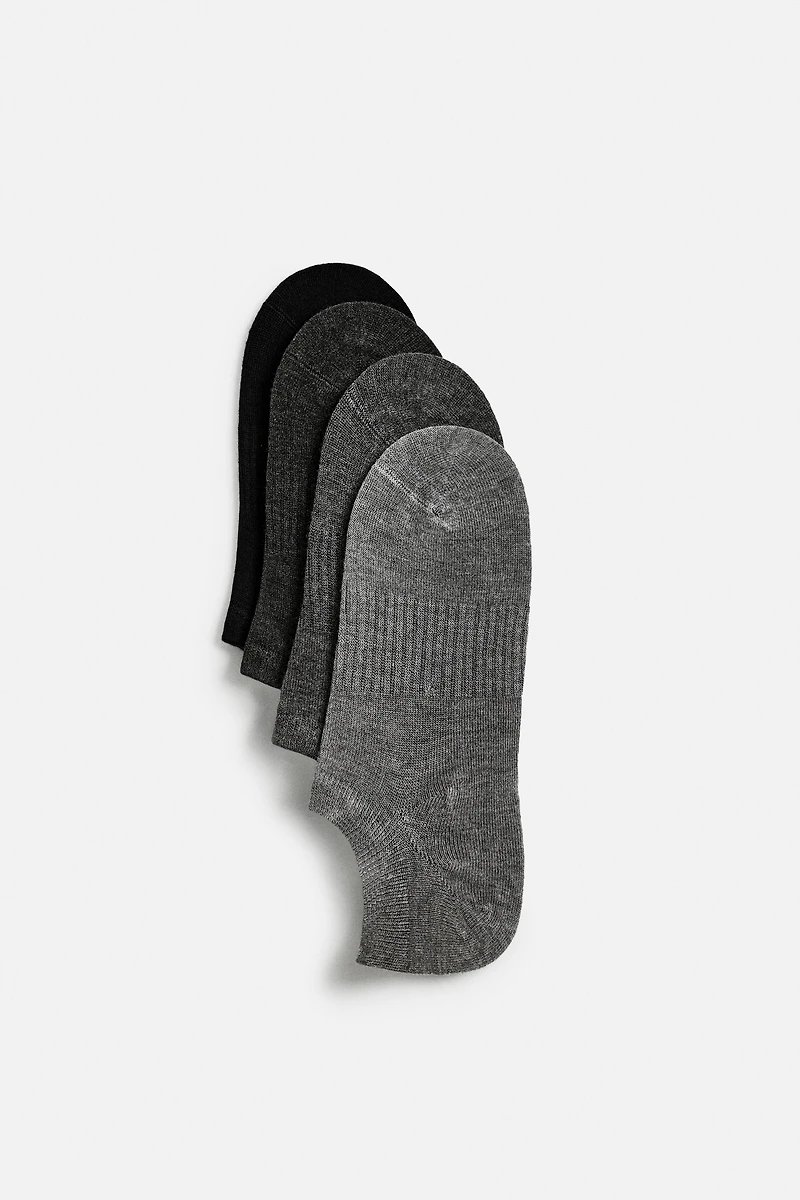 PACK OF 4 INVISIBLE SOCKS