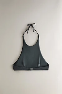 PLAIN HALTER BEACH BIKINI TOP