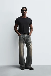 WIDE FLARE FIT JEANS