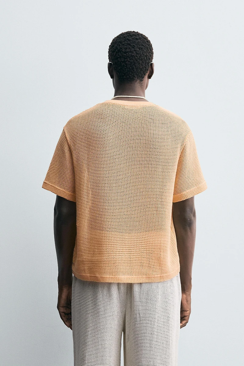OPEN WEAVE T-SHIRT