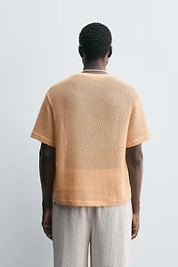 OPEN WEAVE T-SHIRT