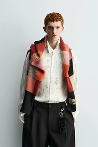 PETER PAN CHARACTERS SILK-VISCOSE SHIRT HARRY LAMBERT FOR ZARA