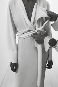 ROBE MIDI À NŒUDS ZW COLLECTION