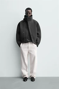 TECHNICAL WRAP-NECK JACKET