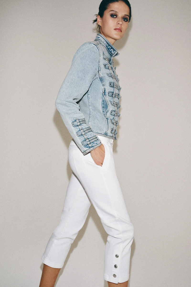 ZW COLLECTION MID-RISE CAPRI JEANS