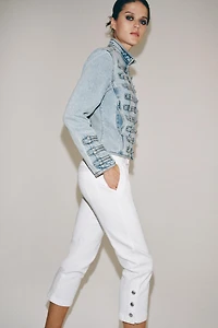 ZW COLLECTION MID-RISE CAPRI JEANS