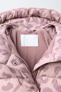 ANIMAL PRINT WATER REPELLENT COAT