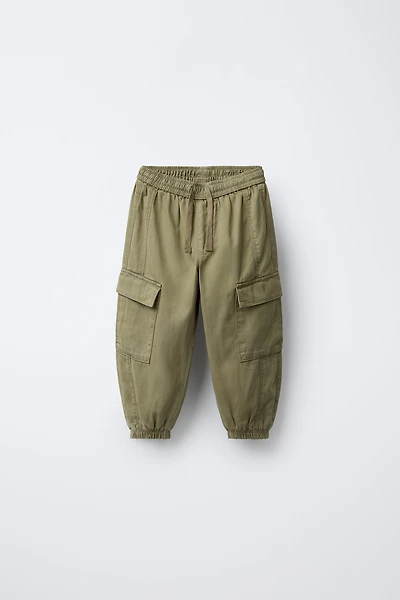 SOFT FLOWY CARGO PANTS