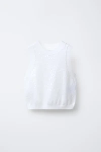 SEQUIN KNIT TOP