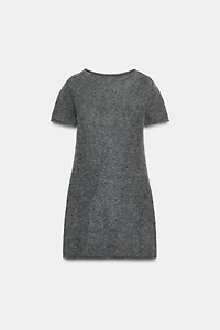 SOFT KNIT MINI DRESS WITH SEAM DETAIL
