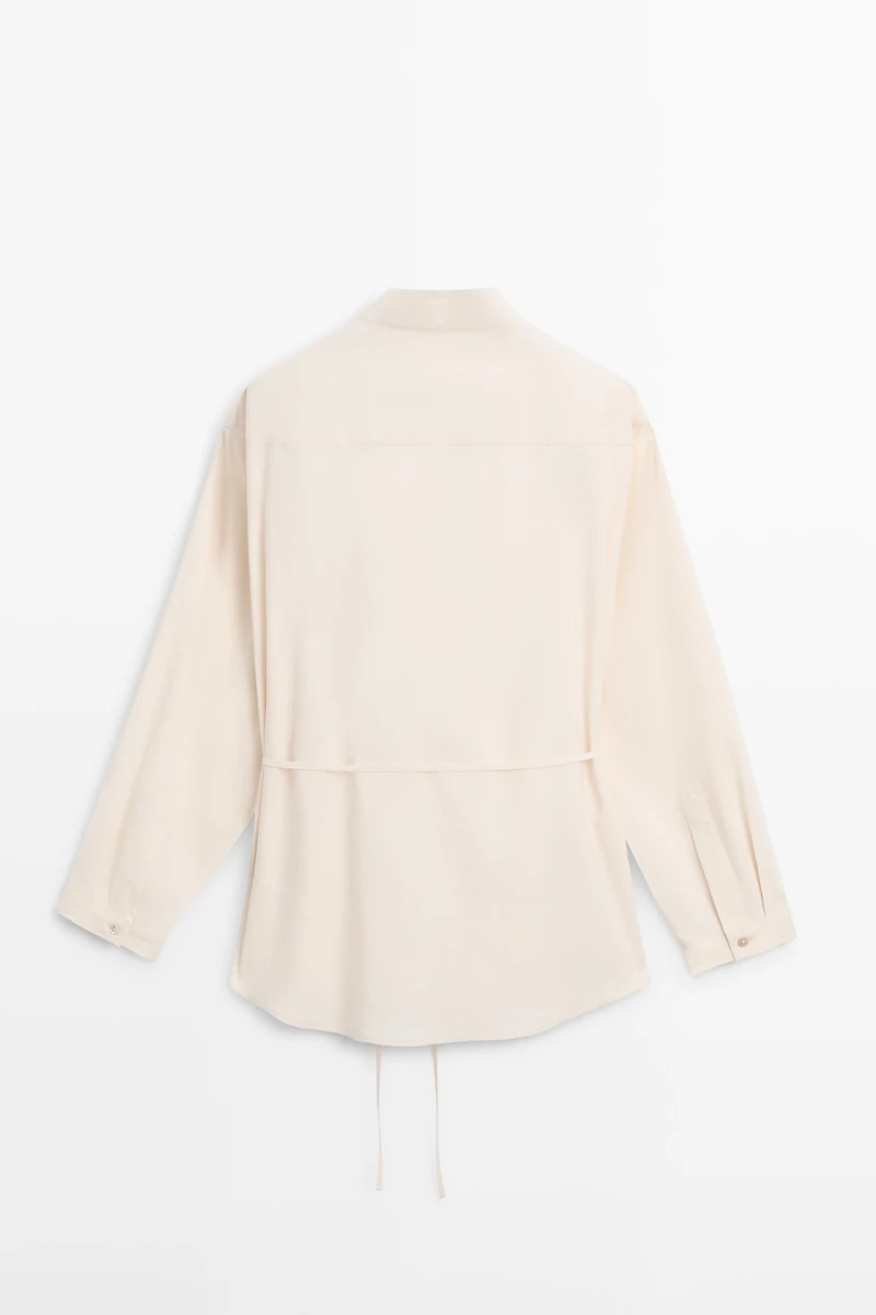 Surchemise fluide détail col