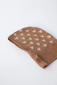 HEART BUTTON BALACLAVA