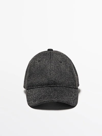 Casquette en mélange de laine
