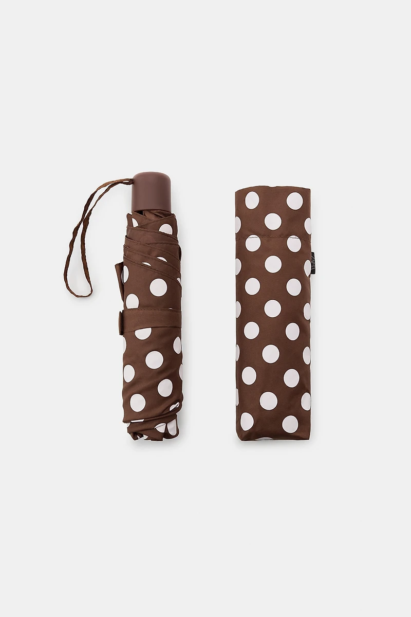 POLKA DOT FOLDABLE UMBRELLA