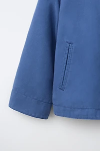 CONTRAST COLLAR JACKET