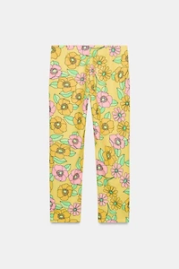 PANTALON CAPRI À FLEURS