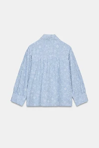 STRIPED FLORAL PRINT SHIRT
