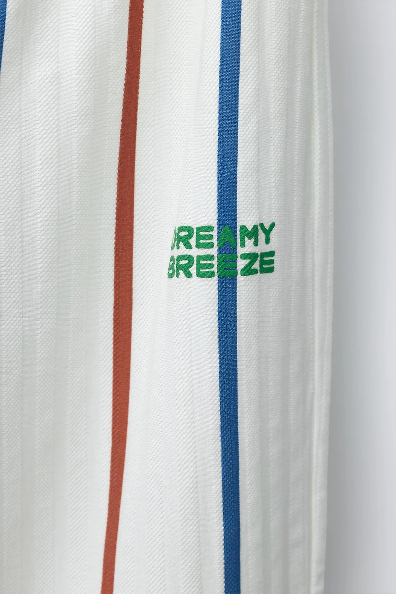 PANTALON STRUCTURÉ À RAYURES
