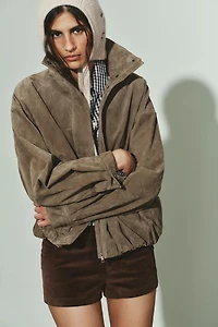 EMBROIDERED KNIT HOOD