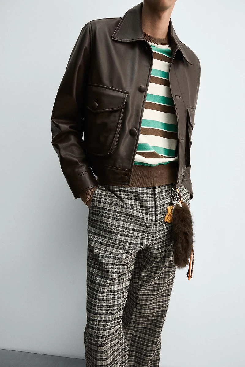 LEATHER JACKET HARRY LAMBERT FOR ZARA X DISNEY
