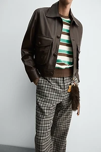 LEATHER JACKET HARRY LAMBERT FOR ZARA X DISNEY