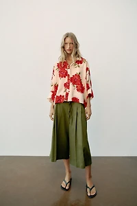 CHEMISE À IMPRIMÉ FLEURI