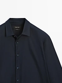 Regular fit stretch shirt