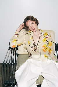 ZW COLLECTION RAMIE FLORAL SHIRT
