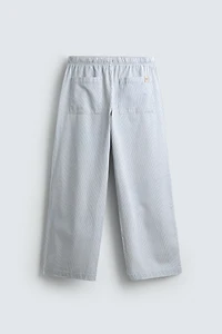 STRIPED BAGGY FIT PANTS