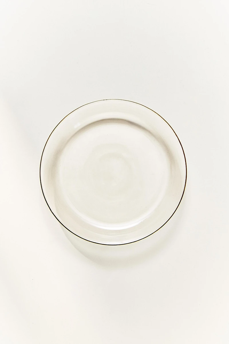 BOROSILICATE GLASS SIDE PLATE WITH RIM
