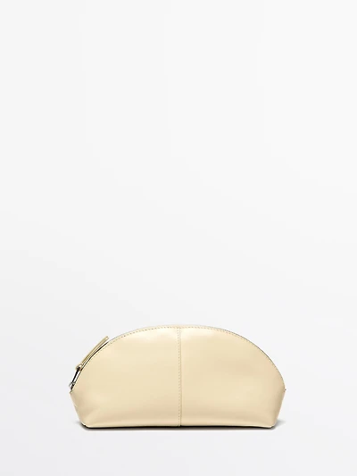 Nappa leather toiletry bag