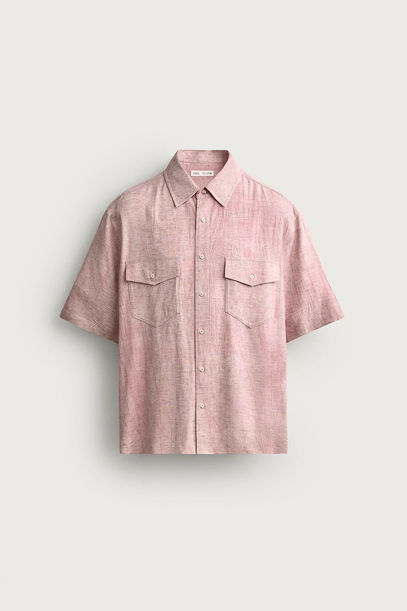 WASHED EFFECT RELAXED FIT SHIRT