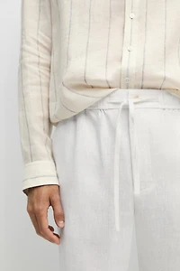Pantalon jogging 100 % lin