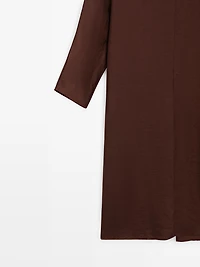 Flowing long sleeve midi dress - STUDIO