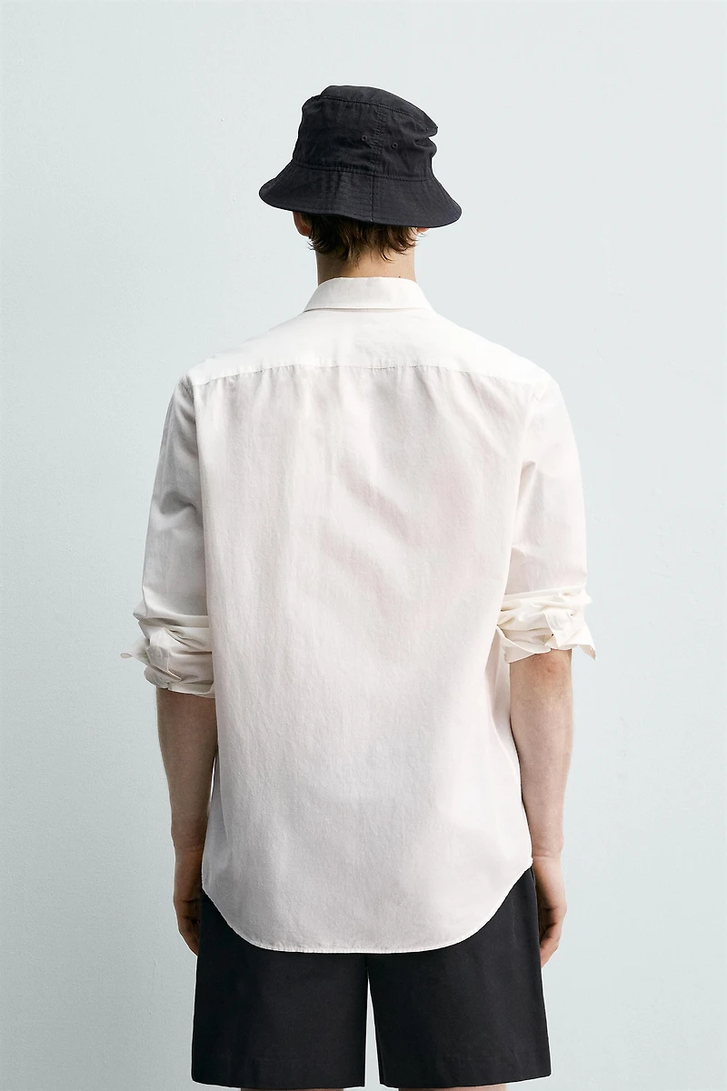 REGULAR FIT FLOWY POCKET SHIRT AARON LEVINE X ZARA