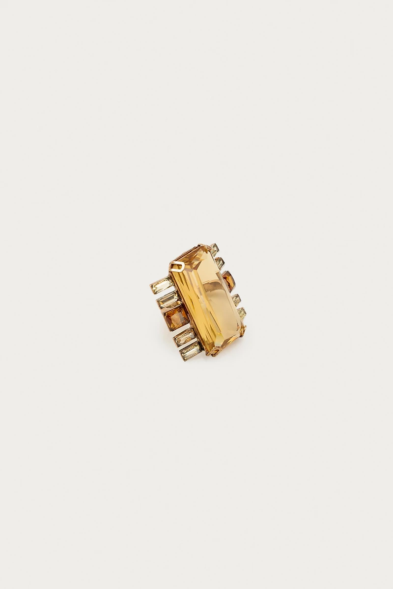 2-PACK OF FLOWER & RECTANGLE RINGS MARISA BERENSON X ZARA