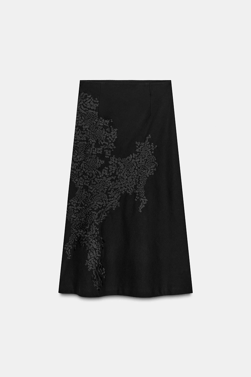 ZW COLLECTION EMBROIDERED LONG SKIRT