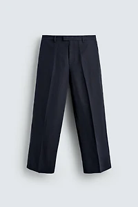 PANTALON RELAXED FIT EN COTON ET LIN