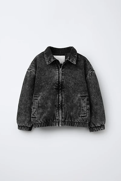 DENIM BOMBER JACKET
