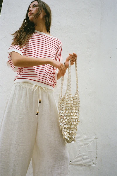 BEADED SHOULDER BAG