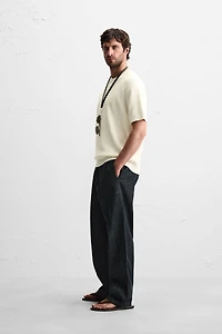 PURL KNIT T-SHIRT