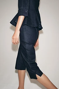 ZW COLLECTION DENIM CAPRI PANTS