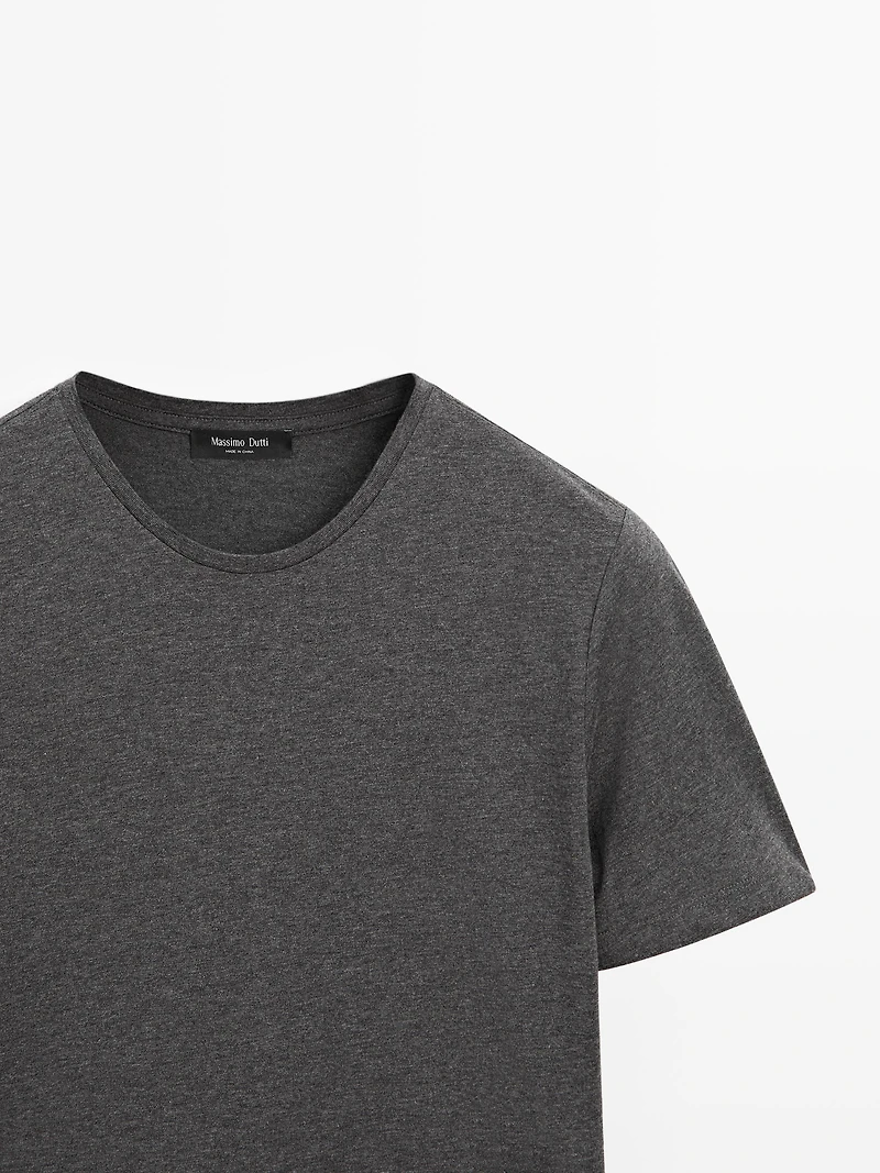 Short sleeve melange T-shirt